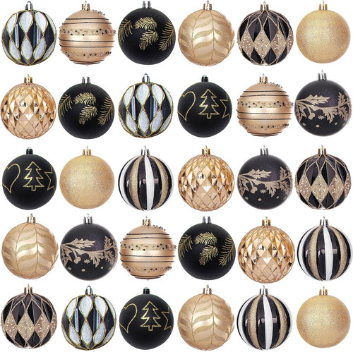 Palline natale nero oro - palline, e