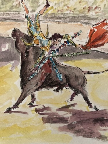 Pittura corrida tauromachia - pittura,