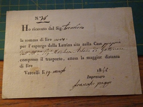 Antico documento espurgo della - antico,