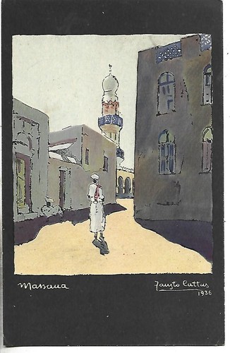 1940 eritrea massaua - 1940, cartolina
