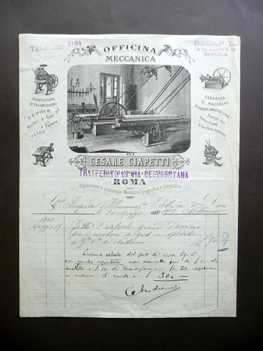 Fattura cesare ciapetti - fattura,