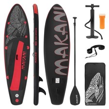 Tavola da surf stand up paddle board pagaia gonfiabile Makani 320 cm nero/rosso