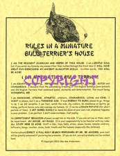 Rules In A Miniature Bull