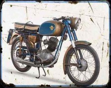 Ducati 125 Aurea A4 Metal Sign