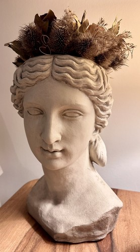 Scultura testa resina greco - scultura,