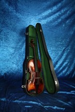 Vecchio violino, violino 4/4, ottime condizioni, come nuovo, riproduzione Vogtland con etichetta, F.Rug.
