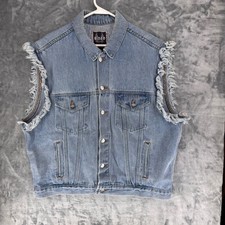 Gilet denim uomo Biker Blues