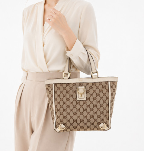 Gucci borsa mano tela - gucci,