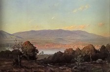 Dipinto olio William Bradford