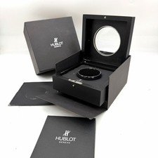 Scatola orologio HUBLOT originale legno nera BOX custodia
