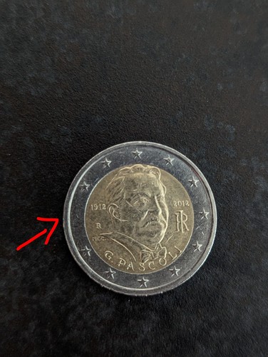 Moneta euro pascoli - euro, g.pascoli