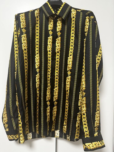 Versace chain silk shirt - silk,