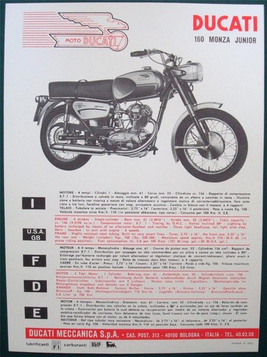 Ducati 160 monza junior - 160,