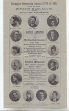 NN404-DRAMMATICA COMPAGNIA ITALIANA CITTA' DI BARI IGNAZIO  MASCALCHI