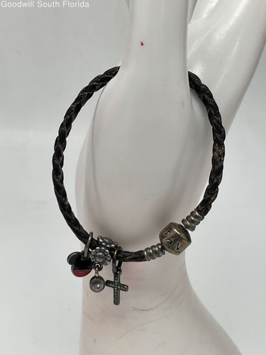 Pandora silver 925 - ale, leather