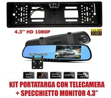 KIT PORTATARGA CON TELECAMERA