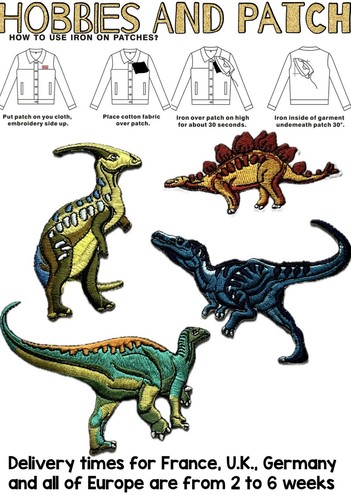 Lotto patch dinosauri - 4,