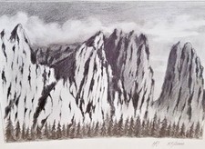 dipinto CARBONCINO Matita  su