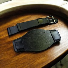 20mm Total Black Leather