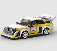 MOC Personalizzato Lego Audi Quattro S1 Auto Rally Gruppo B 326 Pezzi Costruzione Mattone Auto