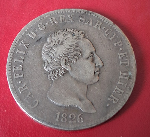 Italie rare monnaie 1826 turin - rare,