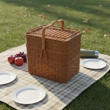 Cesto Porta Picnic con Manico