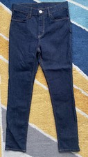 Jeans skinny blu scuro per