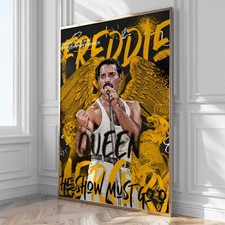 FREDDIE MERCURY STAMPA ARTE