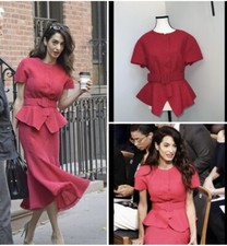 Oscar de la Renta Belted Tweed