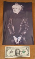 Andy Warhol & Robert Mapplethorpe banconota 1 $ 1974 e foto autografata del 1986