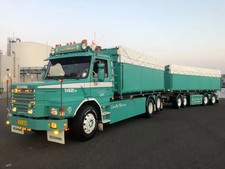 TEKNO 85098 SCANIA 142 T Camion + Rimorchio Coperto 4 Assi " JAKOB PEDERSEN DK
