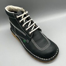 Stivaletti Kickers Kick Hi in pelle blu da uomo UK 7 Oasis Liam Gallagher