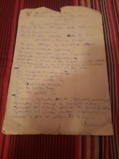 Ilona Staller/ Cicciolina/ Manoscritto/