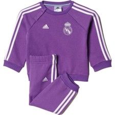 Adidas Real Madrid [ Erl 68/74/80] Bambino Tuta per Jogging Lilla Nuovo & Ovp