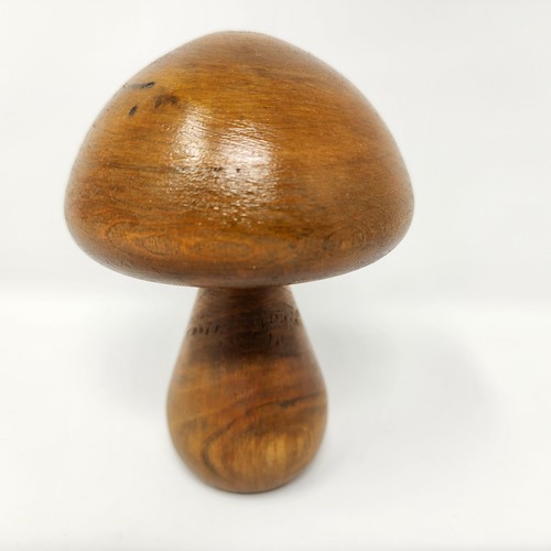 Statua fungo singolo legno