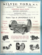 MECCANICA_INGEGNERIA_EDILIZIA_MACCHINE EDILI_FRANTOI_MACINE_MULINI_VONA_MILANO