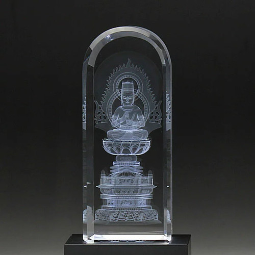 Statua buddha cristallo - statua, in