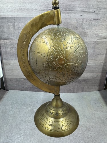 Antico mappamondo ottone - antico, in