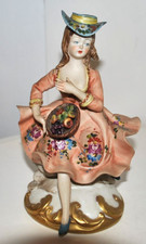 Capodimonte ragazza cesto - capodimonte, e