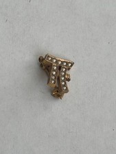 Spilla "Pi" Vintage Oro Giallo