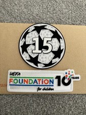 Distintivo toppa braccio manica 25-26 Real Madrid Champions League 15 volte vincitori