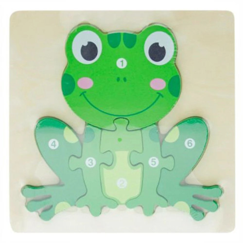 Puzzle legno forma di - 3d,