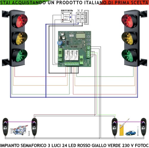 Impianto semaforico luci led - semaforico, 3