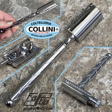 Fatip -  Rasoio Shavette 2 In 1 Closed Comb Testina Gentile Cromata 2 in 1 - ...