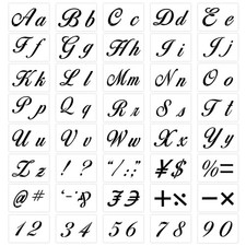 Stencil per lettere 40 - stencil,