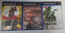 Ps2 god war metal gear - of,