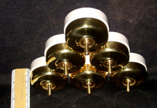 6 Vintage Ottone E Porcellana