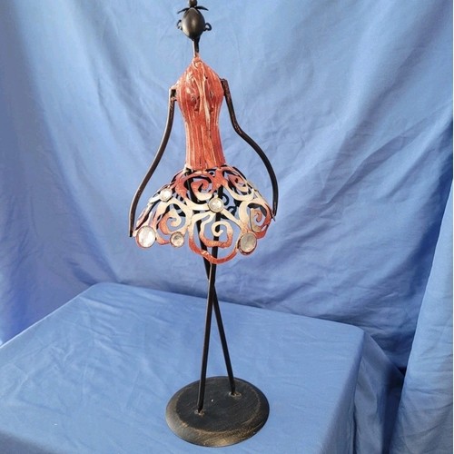 Ballerina statuina metallo