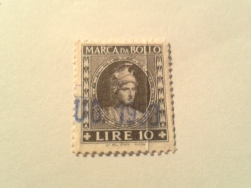 Marche bollo italia 1955 - da,