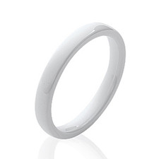 Anello Fede Liscio In Ceramica